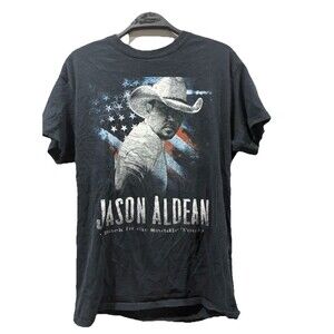 Jason Aldean Back in the Saddle Tour Black T-shirt - Medium